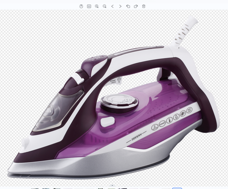 Purple color Super Crest Factory Wholesale Dual Use Dry And Wet Iron Small Steam Hanging Iron Home And Hotel Use