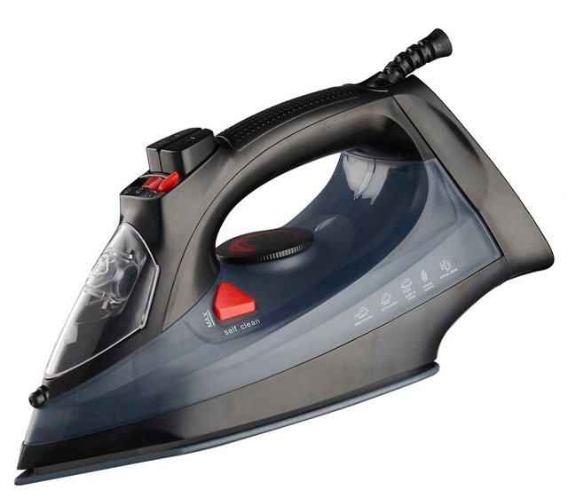 Blue color adjustable Electric Steam iron Portable pressing Iron with Non Stick Ceramic Soleplate for Clothes 